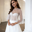 Красивое свадебное платье с кейпом фото