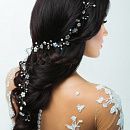 Свадебное украшение в волосы ручной работы фото