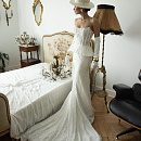 Кружевной свадебный комплект из корсета и юбки фото