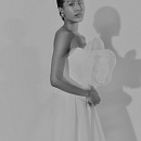 Стильный свадебный комплект из корсета и юбки из органзы фото