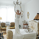 Кружевной свадебный комплект из корсета и юбки фото