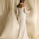 Комплект из хлопкового кружева с баской фото