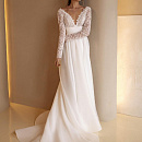 Свадебное платье бохо с кружевным верхом фото
