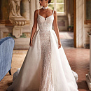 роскошное свадебное платье рыбка со съемным фото