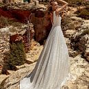 Роскошное сияющее свадебное платье А-силуэта фото