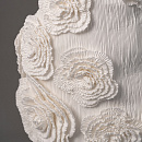 Короткое свадебное платье с 3D цветами фото