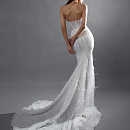 Расшитое платье-русалка с болеро  фото