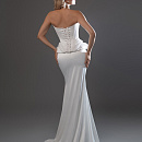 Атласный комплект c декором из дизайнерской ткани фото