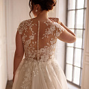 Нежное свадебное платье большого размера фото